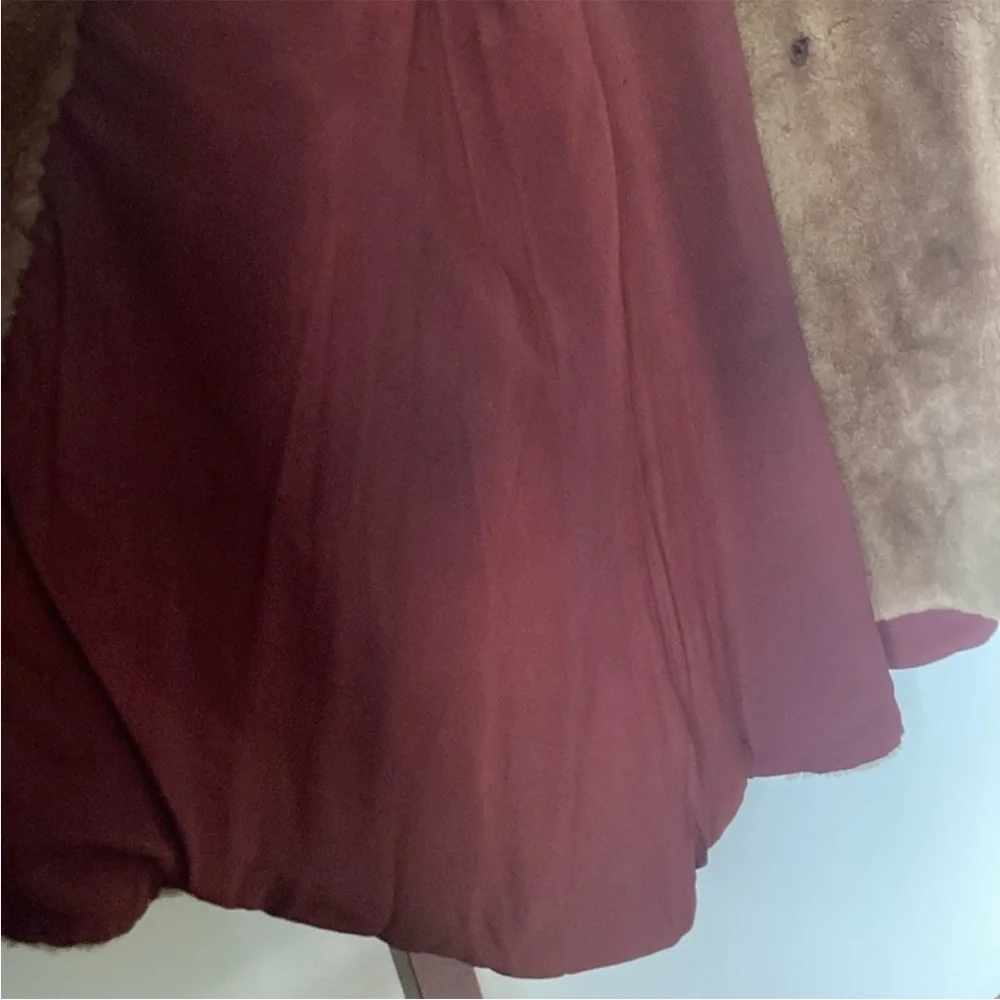 Women's Tan Faux Fur Coat - Picture 4 of 11